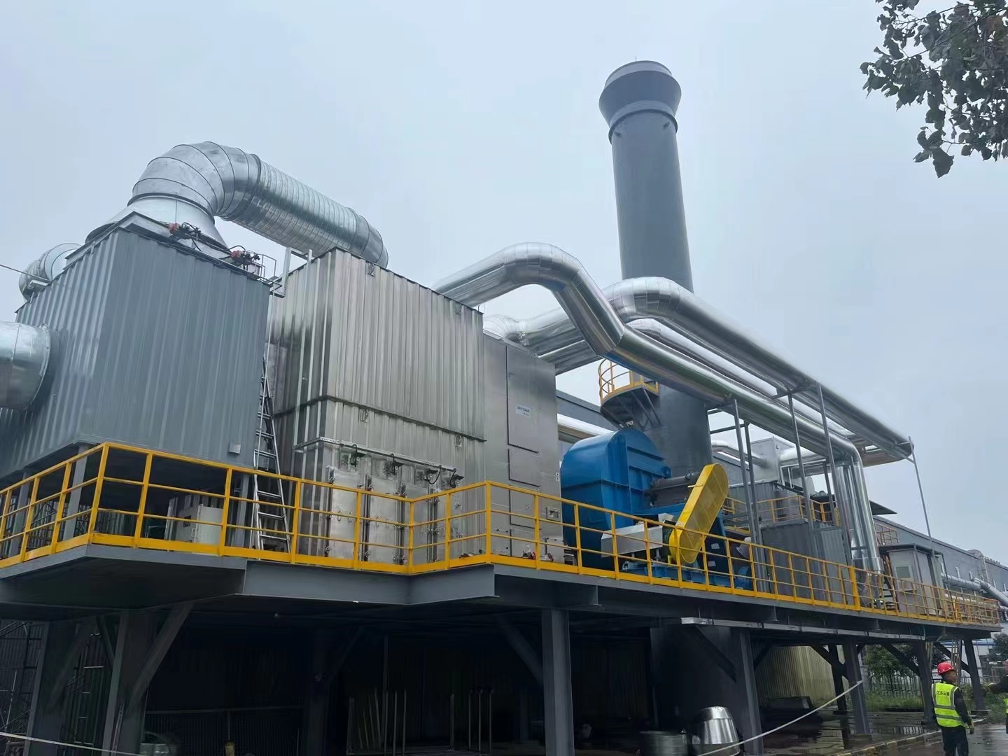 沸石濃縮轉(zhuǎn)輪裝置+(RTO)蓄熱式焚燒爐 沸石轉(zhuǎn)輪+RTO