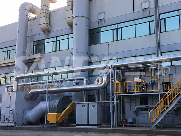 沸石濃縮轉(zhuǎn)輪裝置+(RTO)蓄熱式焚燒爐 沸石濃縮轉(zhuǎn)輪裝置+蓄熱式焚燒爐(RTO)